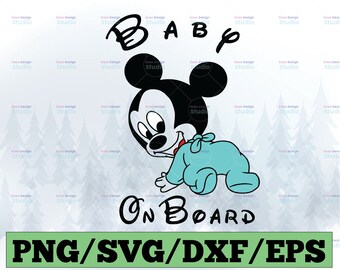 Bebe A Bord Svg Etsy