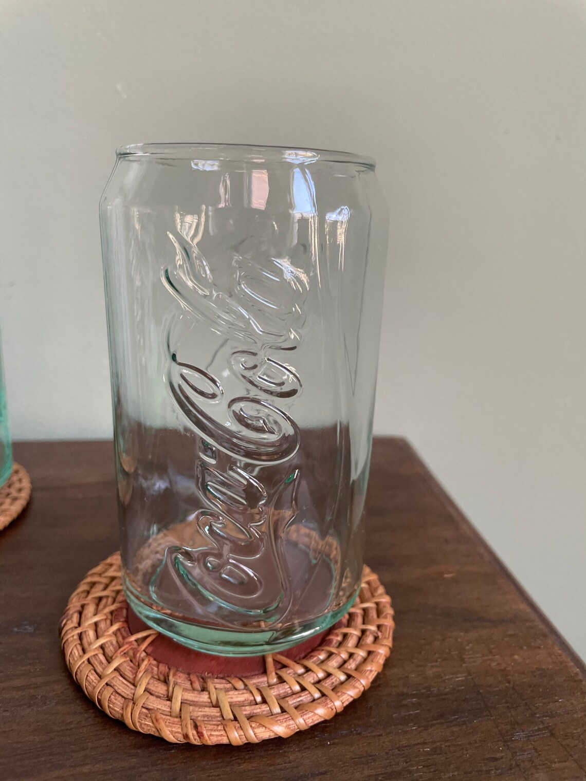Vintage Can Shaped 12 oz Coca Cola Drinking Glasses Set of 2 Etsy