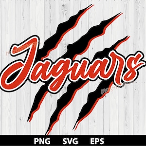 Go Jaguars SVG PNG EPS claw scratch paw slashed go sports team dtg sublimation file cricut cut file design jaguar college school university