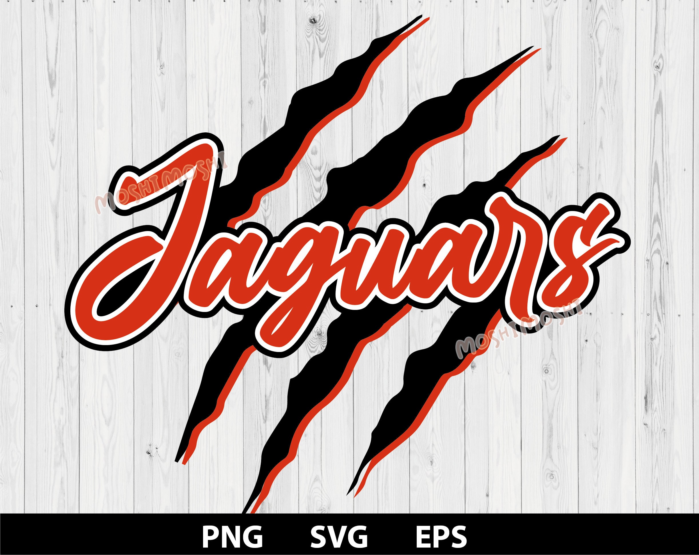 Go Jaguars SVG PNG EPS Claw Scratch Paw Slashed Go Sports Team Dtg ...