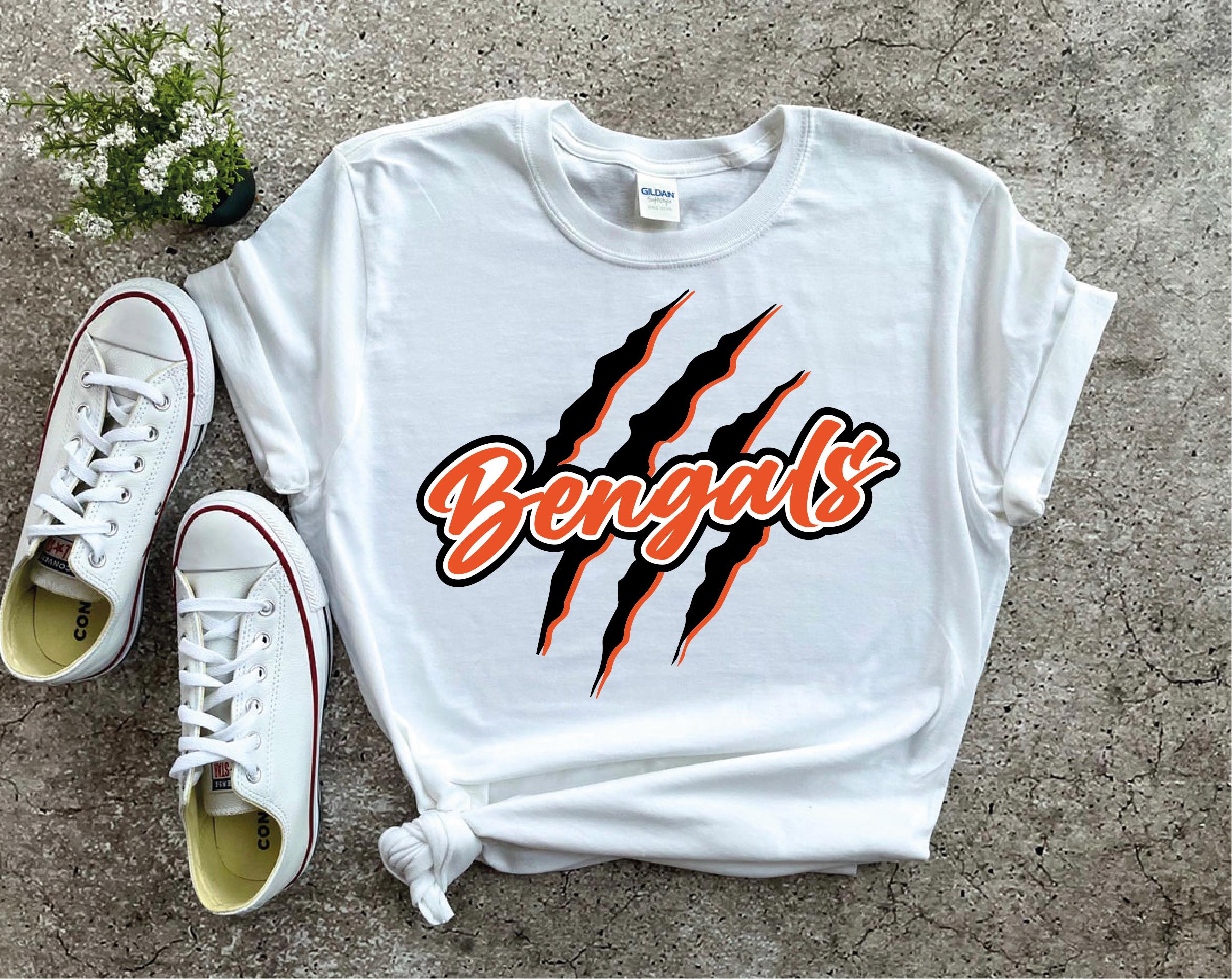 Bengals Team Logo SVG PNG EPS File Go Bengals Scratch Slash Paw Sports ...