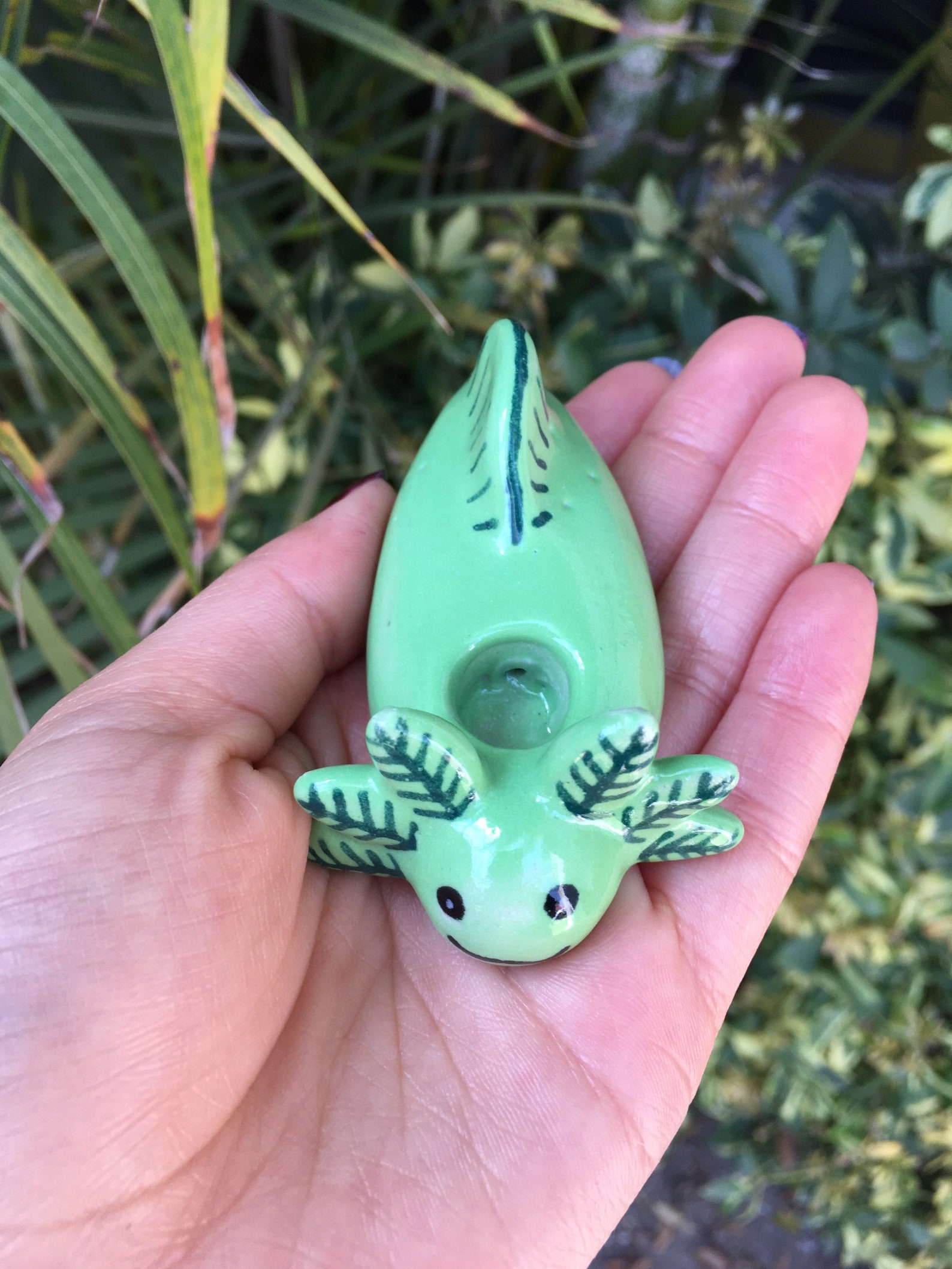Ajolote Pipe Axolotl ceramic smoking pipe cute mexican Etsy