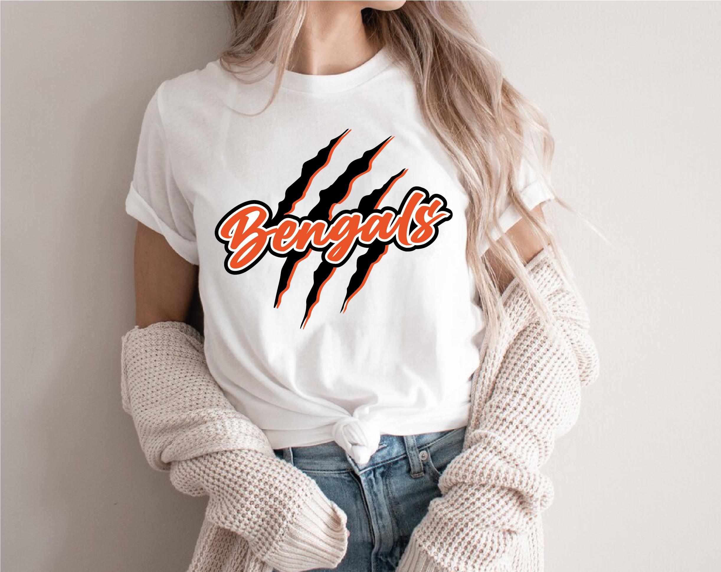 Bengals Team Logo SVG PNG EPS File Go Bengals Scratch Slash Paw Sports ...