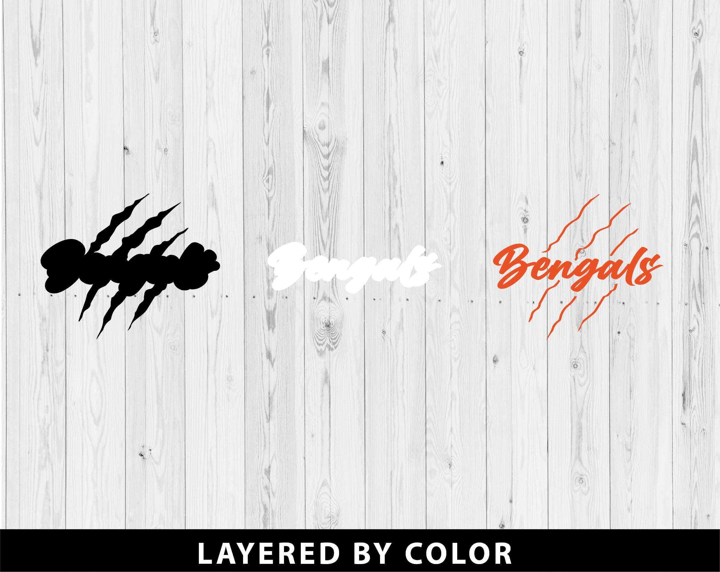 Bengals Team Logo SVG PNG EPS File Go Bengals Scratch Slash Paw Sports ...