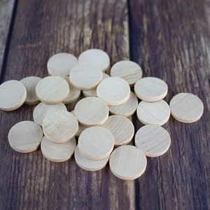 Add on: Game token bases - 3/4 inch wooden round discs
