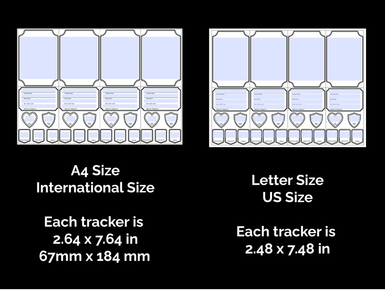 Minimalist DND Initiative Tracker Fillable PDF for DM Screen Tent Cards ...
