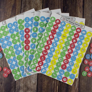 D&D Monster Creature Tokens (560 Stickers): RPG Game Accessories
