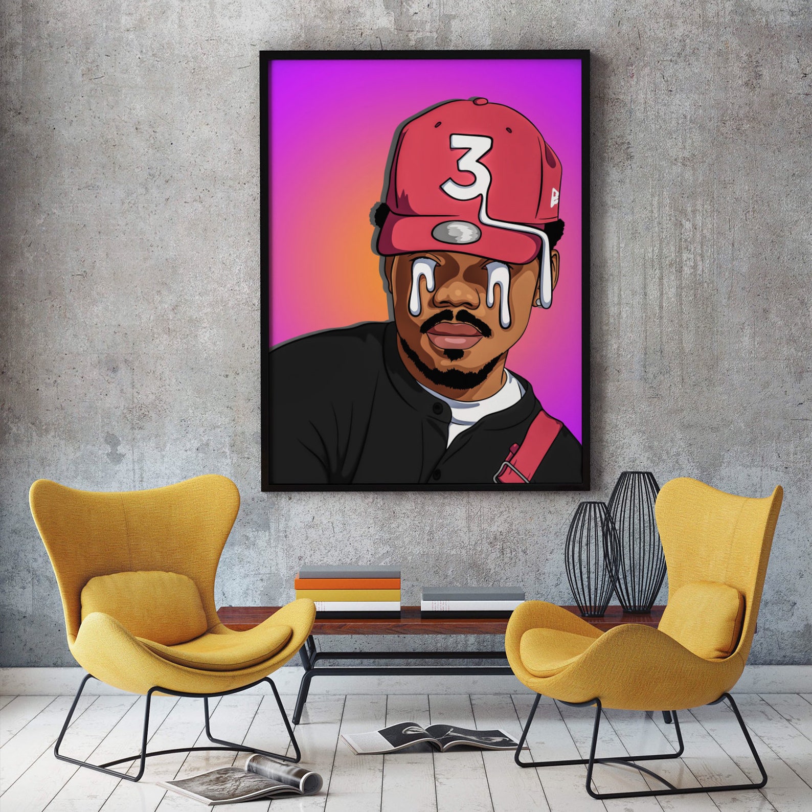 Frame Canvas Chance The Rapper Poster Chance The Rapper Etsy