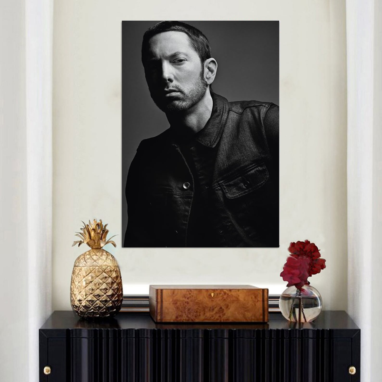 Frame Canvas Eminem Canvas Poster Eminem Framed Canvas Etsy