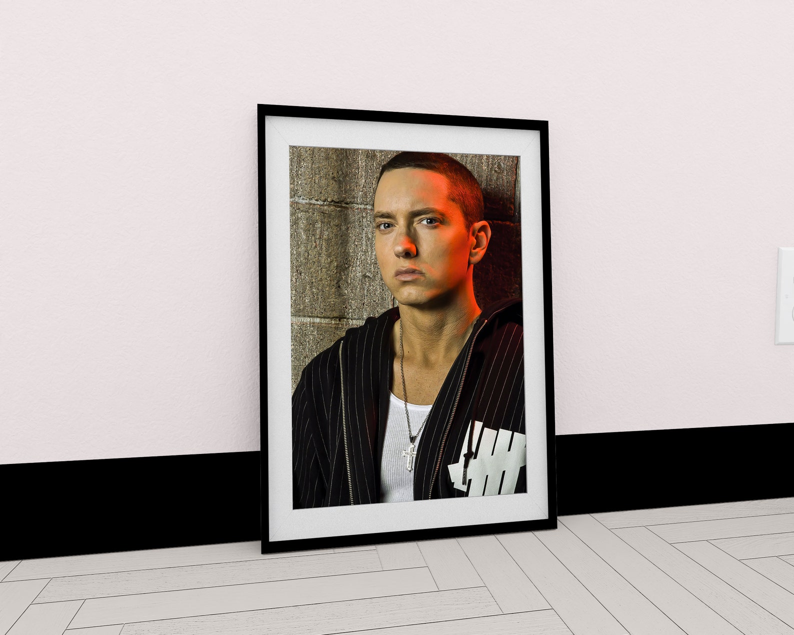 Frame Canvas Eminem Slim Shady Poster Eminem Print On Canvas Etsy