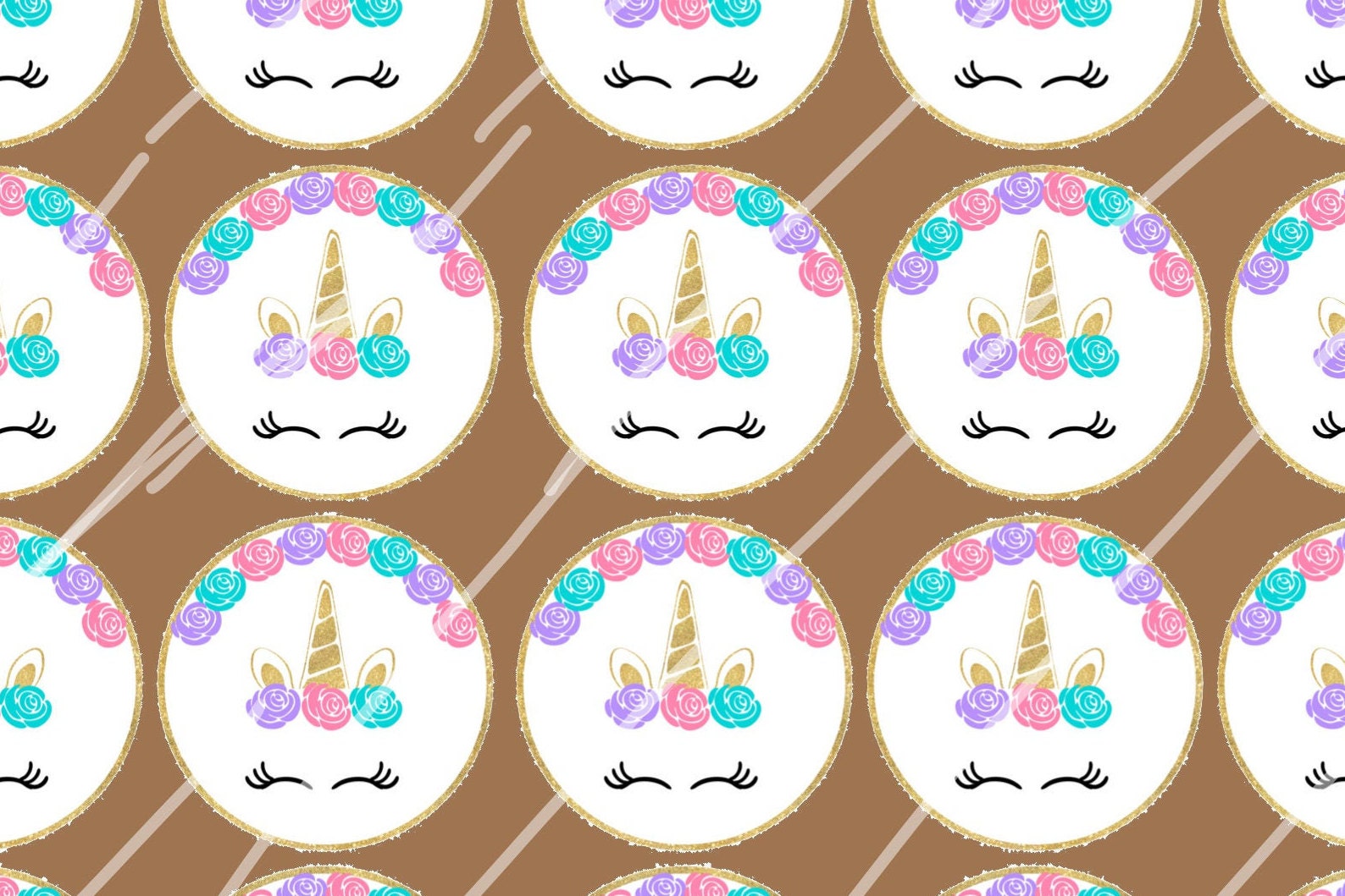 Unicorn Cupcake Toppers Instant Download Printable CUTE | Etsy