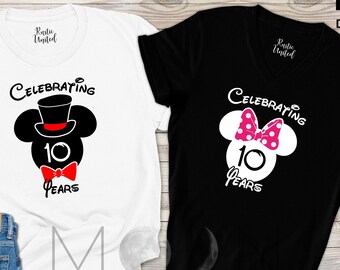 25th wedding anniversary disney shirts