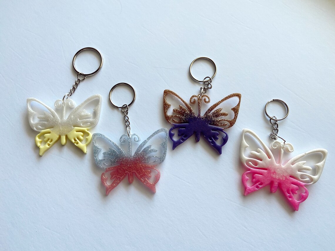 Handmade Butterfly Keychains Etsy
