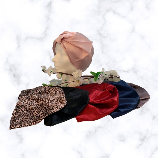 Pure Mulberry Silk Turban Sleep Bonnet