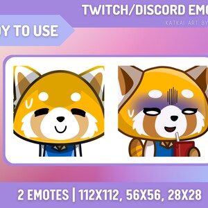 Anime Twitch/Discord Emote/ Cute Emote for Twitch/ Streamers, Discord, Youtube, Cute, Kawaii, Simple, Pastel, Aesthetic