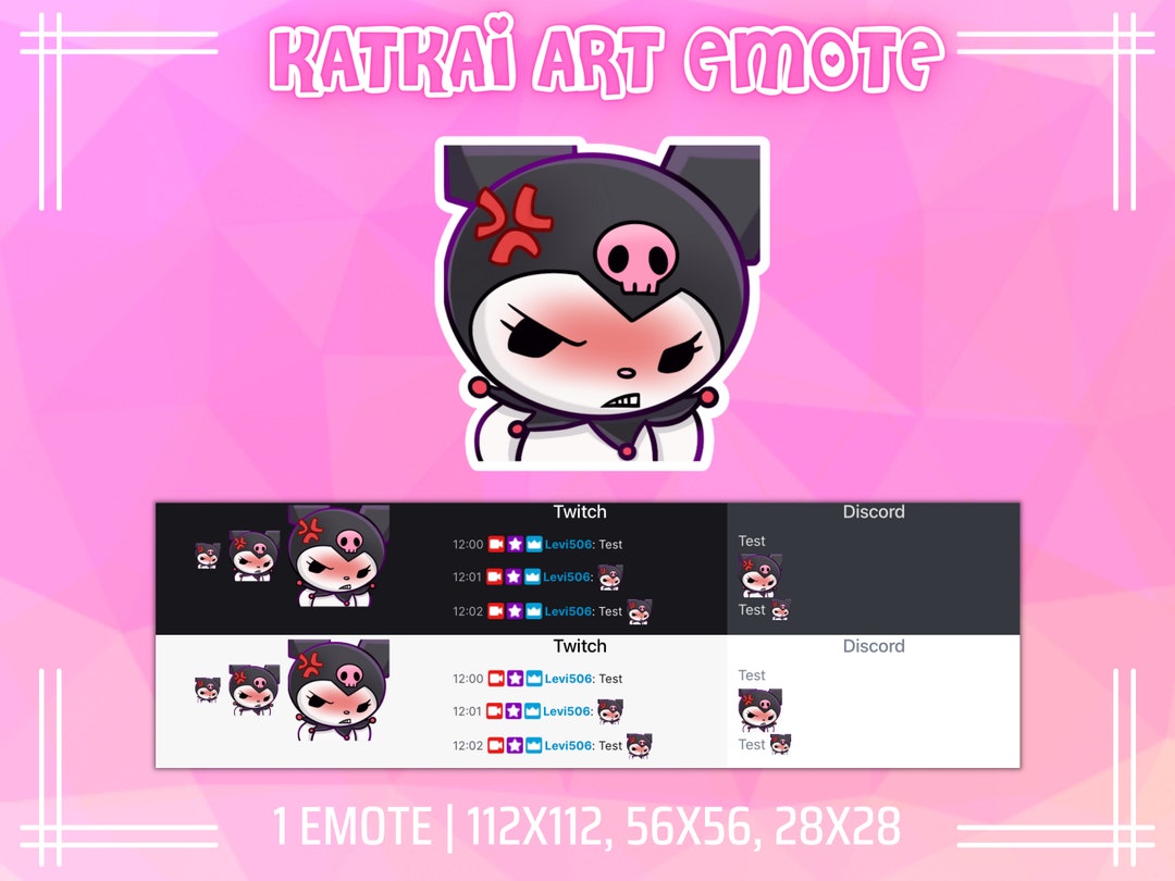 Kuròmi Twitch/discord Emote/ Streamers Discord Youtube Etsy