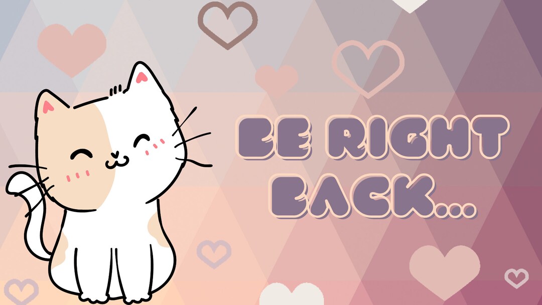 Cute Cat Twitch Animated Screens Etsy