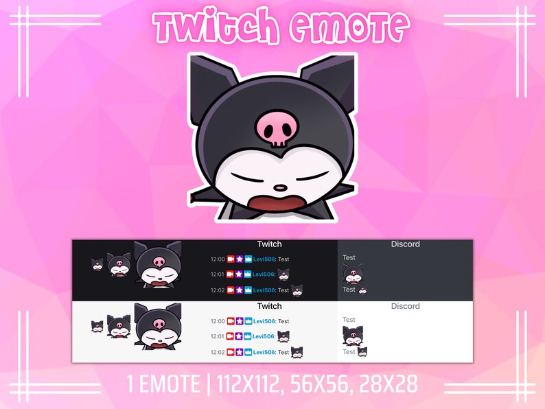 Kuròmi Twitch/discord Emote/ Streamers Discord Youtube Etsy