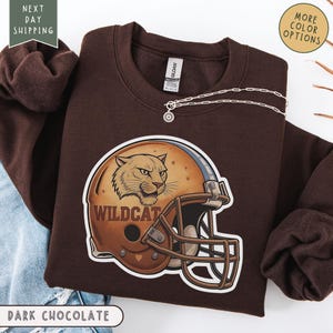Retro Wildcat Sweatshirt, Wildcat Game Day shirt, College Spirit Wildcats Mascot sweatshirt, Teacher Gameday shirt, Tailgate Football Mama