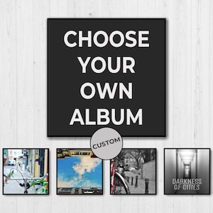 Poster di copertina dell'album personalizzato, poster di album quadrato minimalista, regalo musicale personalizzabile, poster personalizzato stampabile