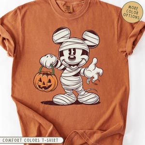 Comfort Colors® Mickey Mummy Shirt, Mickey Mummy T-shirt, Mickey Halloween Tee, Disney Halloween Gift Shirt, Funny Halloween Party Tee