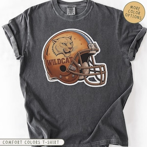 Retro Wildcat Comfort Colors® Shirt, Wildcat Game Day Shirt, College Spirit Wildcat Maskottchen Shirt, Lehrer Gameday Shirt, Tailgate Football