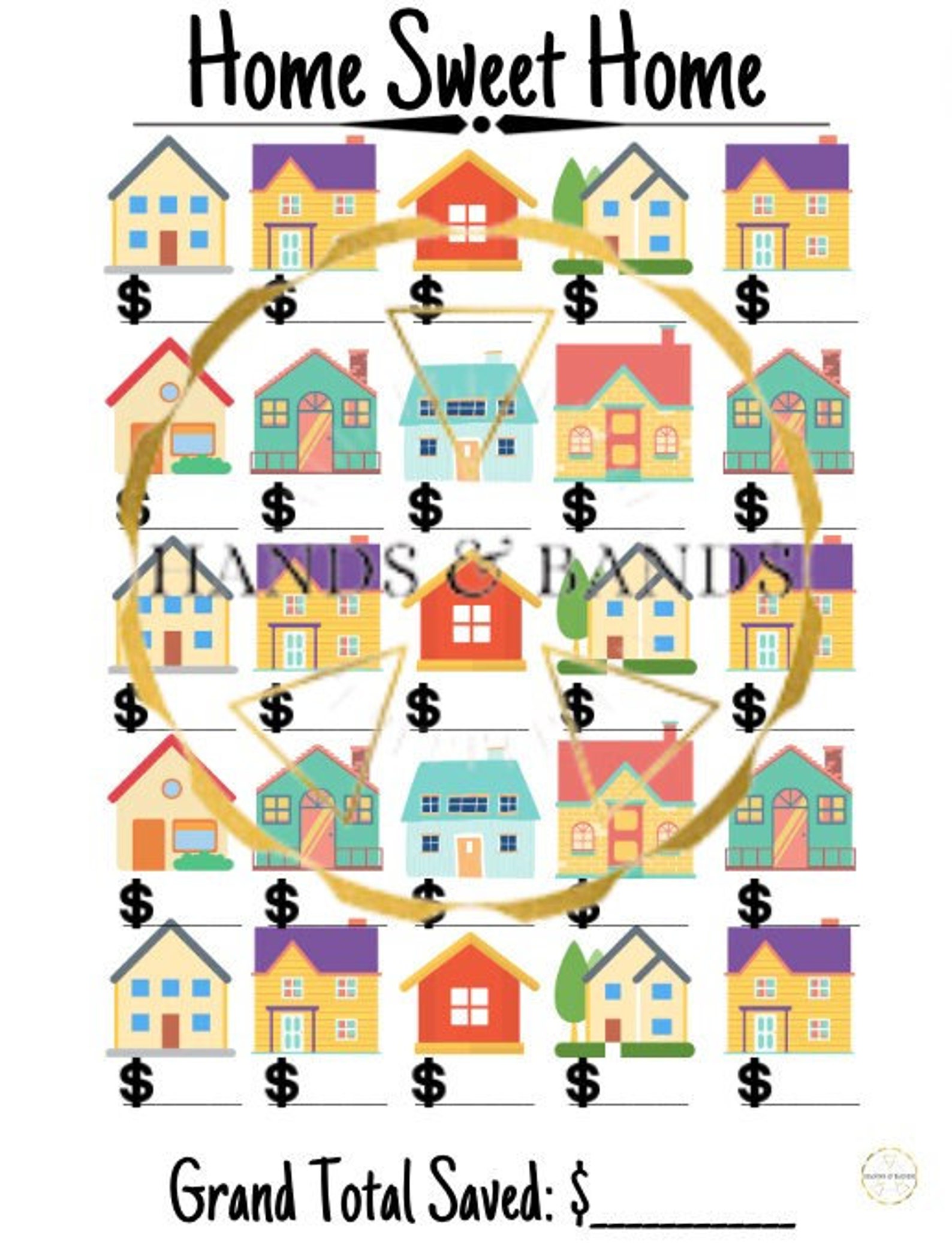 Home Sweet Home Savings Challenge - Etsy