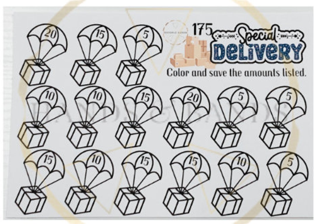 Special Delivery Savings Challenge Etsy