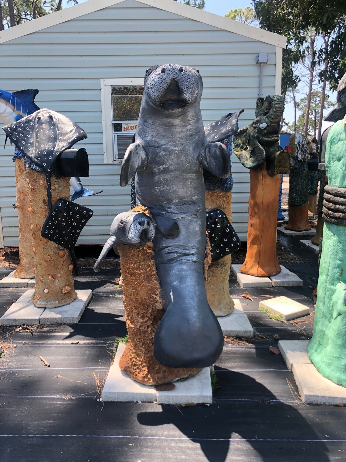 Manatee Custom Mailbox Statue Unique Custom Mailbox Etsy