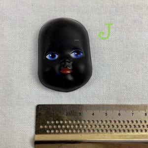 Vintage Doll Face: Cloth, Plastic, Rubber - Craft Supply J. Black
