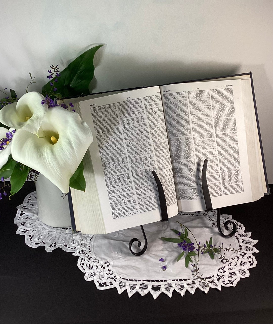 Vintage Black Steel Book Easel Stand Wedding Guest Book Display - Etsy