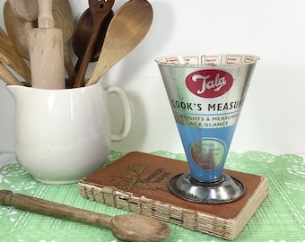 Vintage Kitchenware Measure Tala Metric Imperial Cook’s Measure Kitchen Measure Metal Vintage Measuring Cup Kitchenalia Made in England