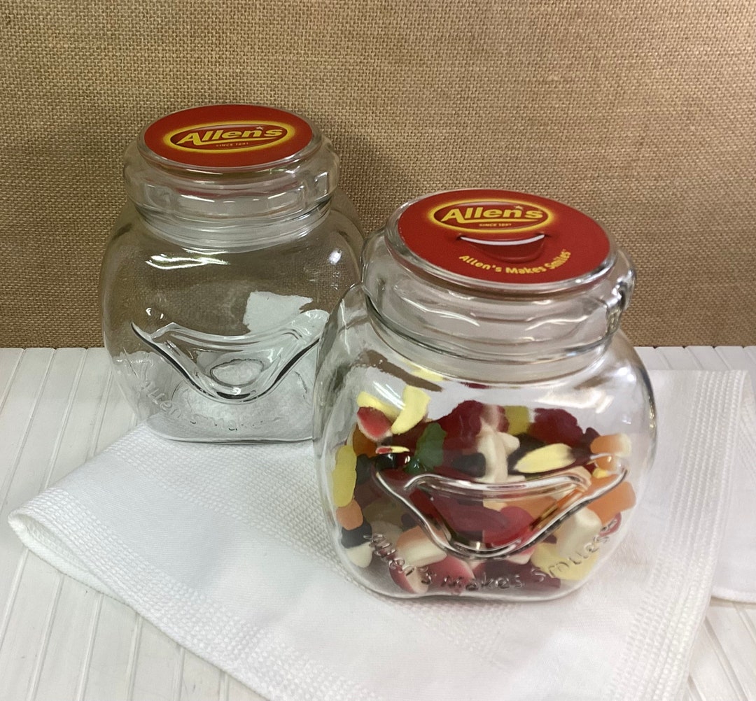 Allens Glass Lolly Jar Limited Edition 100 Years Vintage Etsy Australia