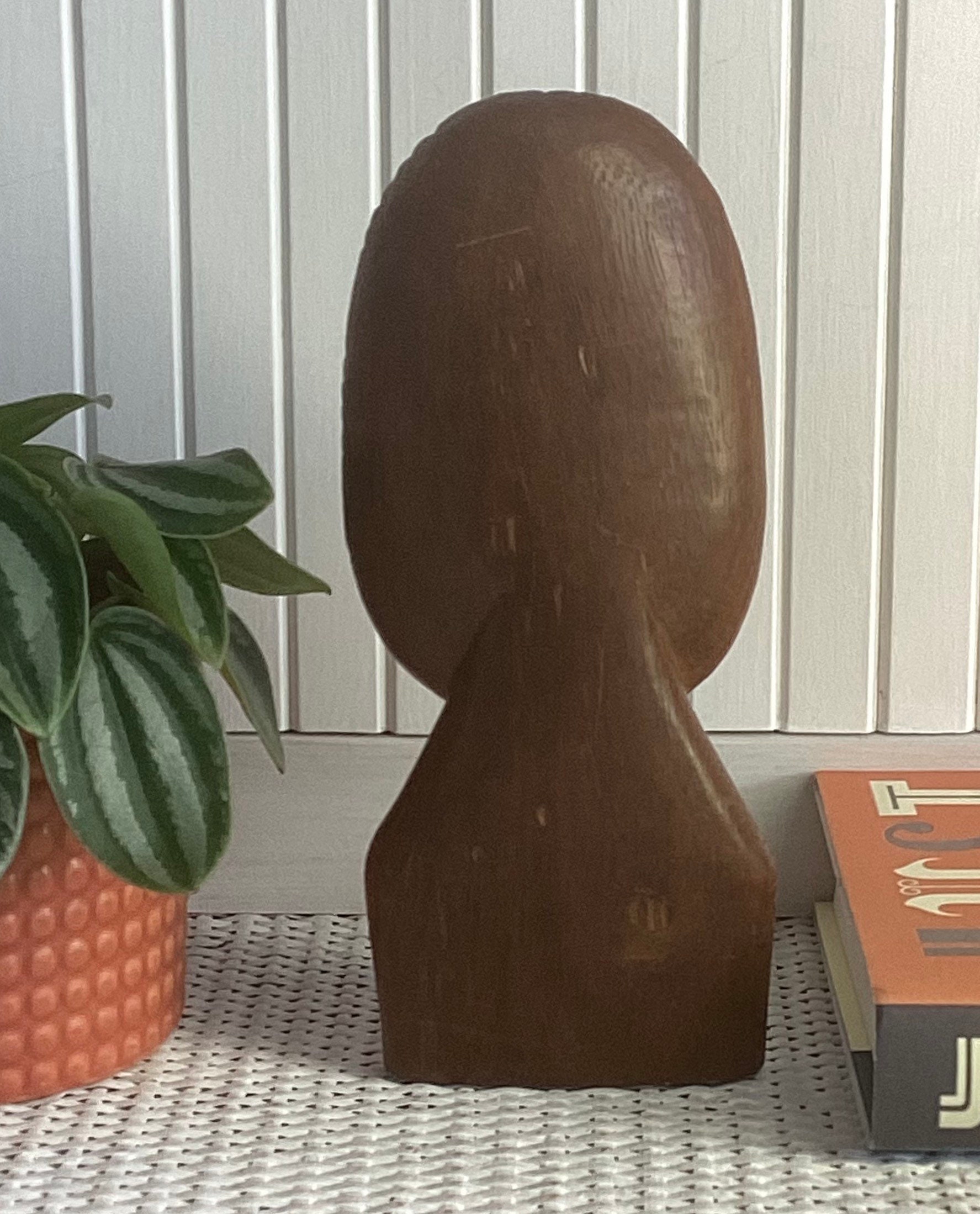 Hand Carved Wood Face Sculpture Figure Figurine Etsy Australia