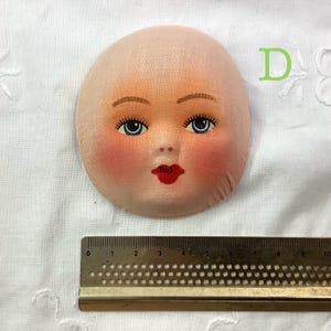 Vintage Doll Face: Cloth, Plastic, Rubber - Craft Supply D. Pretty Large