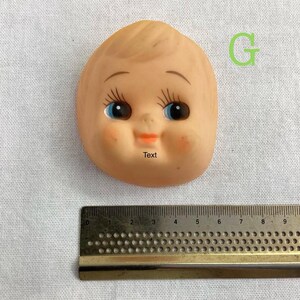 Vintage Doll Face: Cloth, Plastic, Rubber - Craft Supply image 10