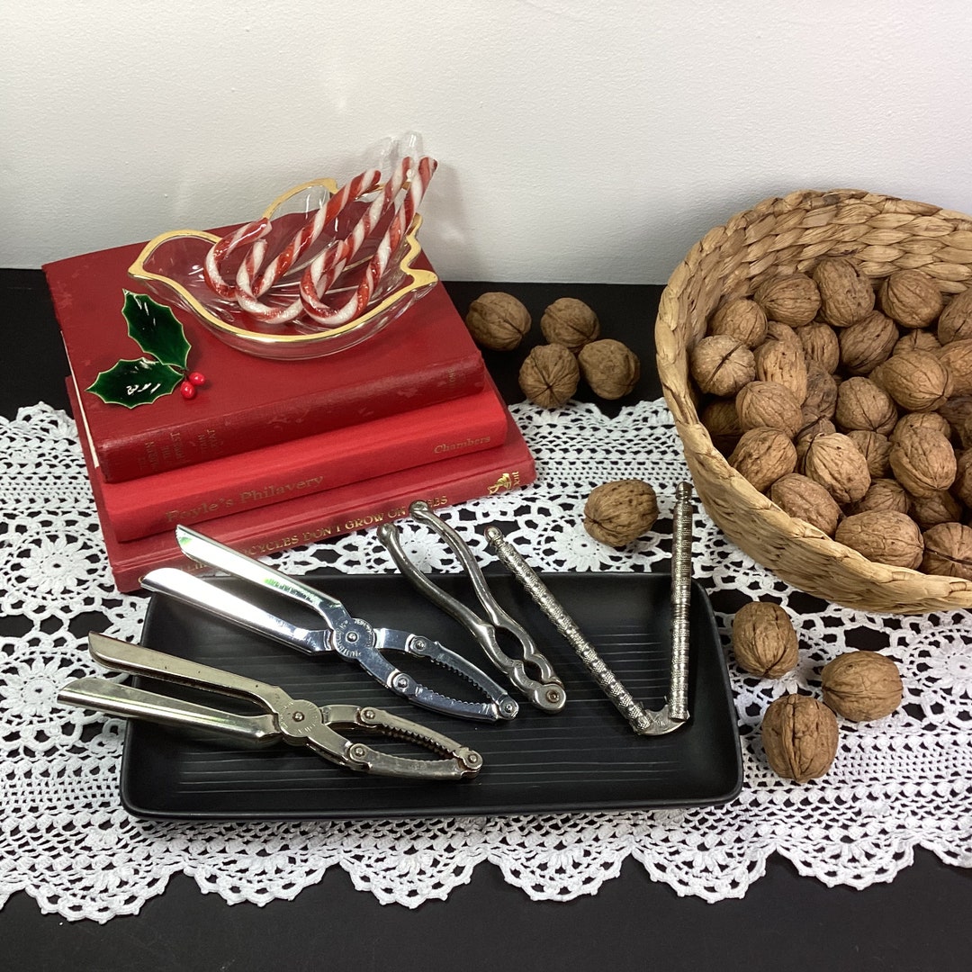 Vintage Nutbrown Nutcracker Steel Nut Shell Cracker Made in England