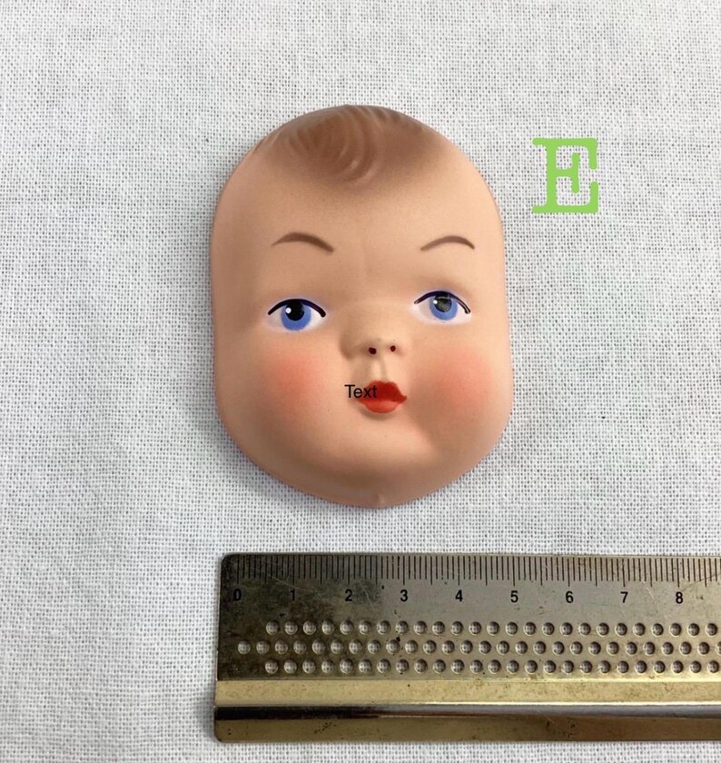 Vintage Doll Face: Cloth, Plastic, Rubber - Craft Supply E. Baby
