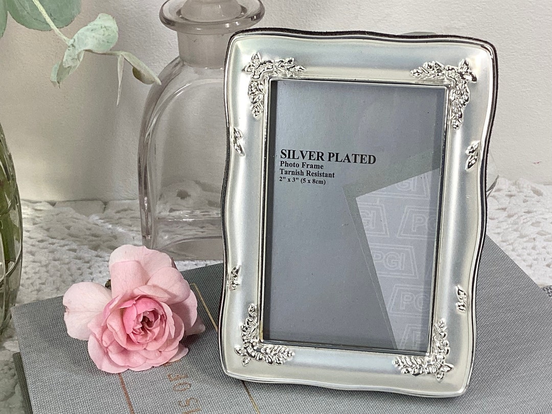 Small Silver Plated Frame Elegant Silver Picture Frame Small Etsy