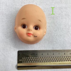 Vintage Doll Face: Cloth, Plastic, Rubber - Craft Supply I. Baby Brown Eyes