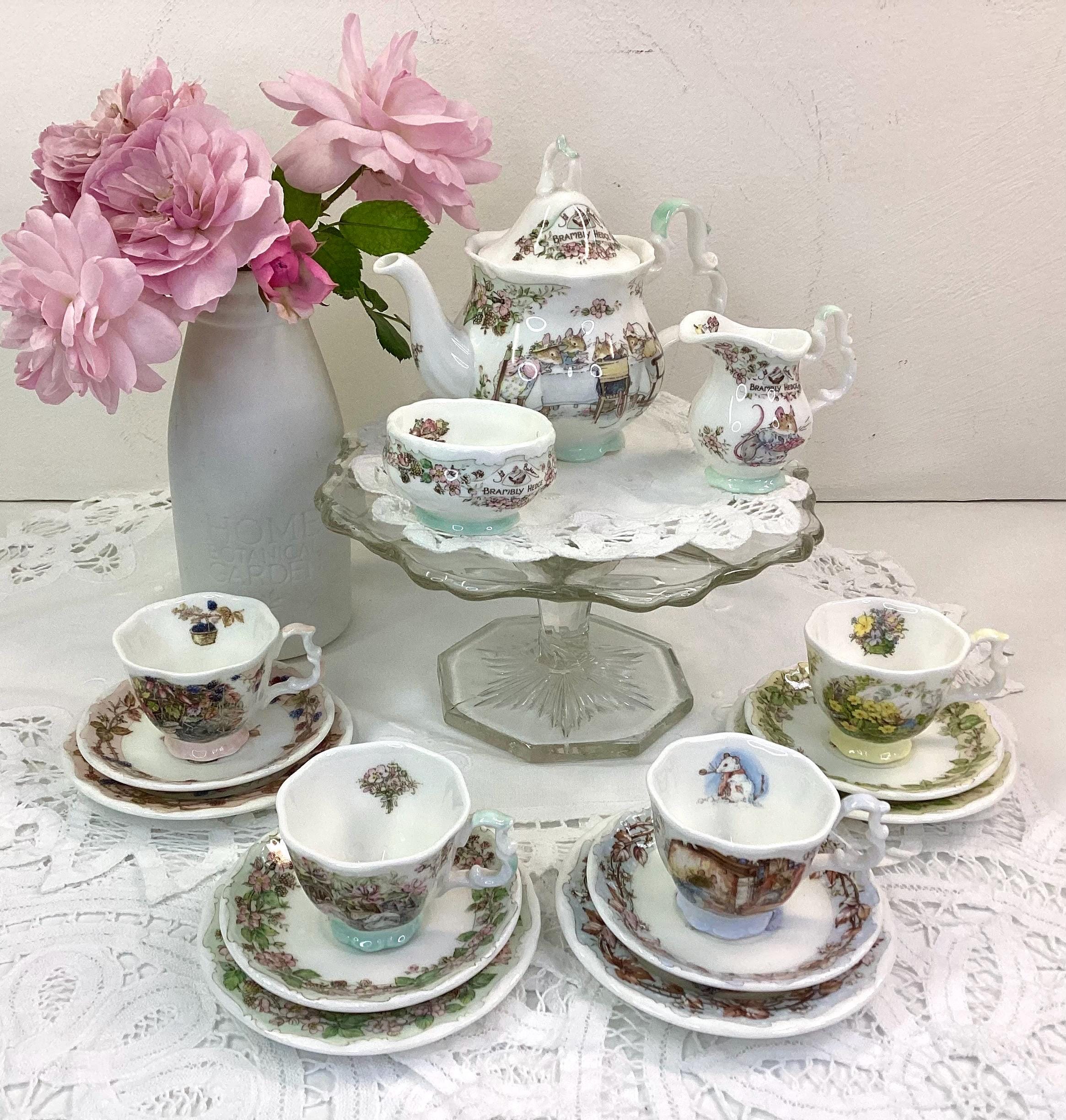 Brambly Hedge Miniature Tea Service Creamer Jug Sugar Bowl Jill