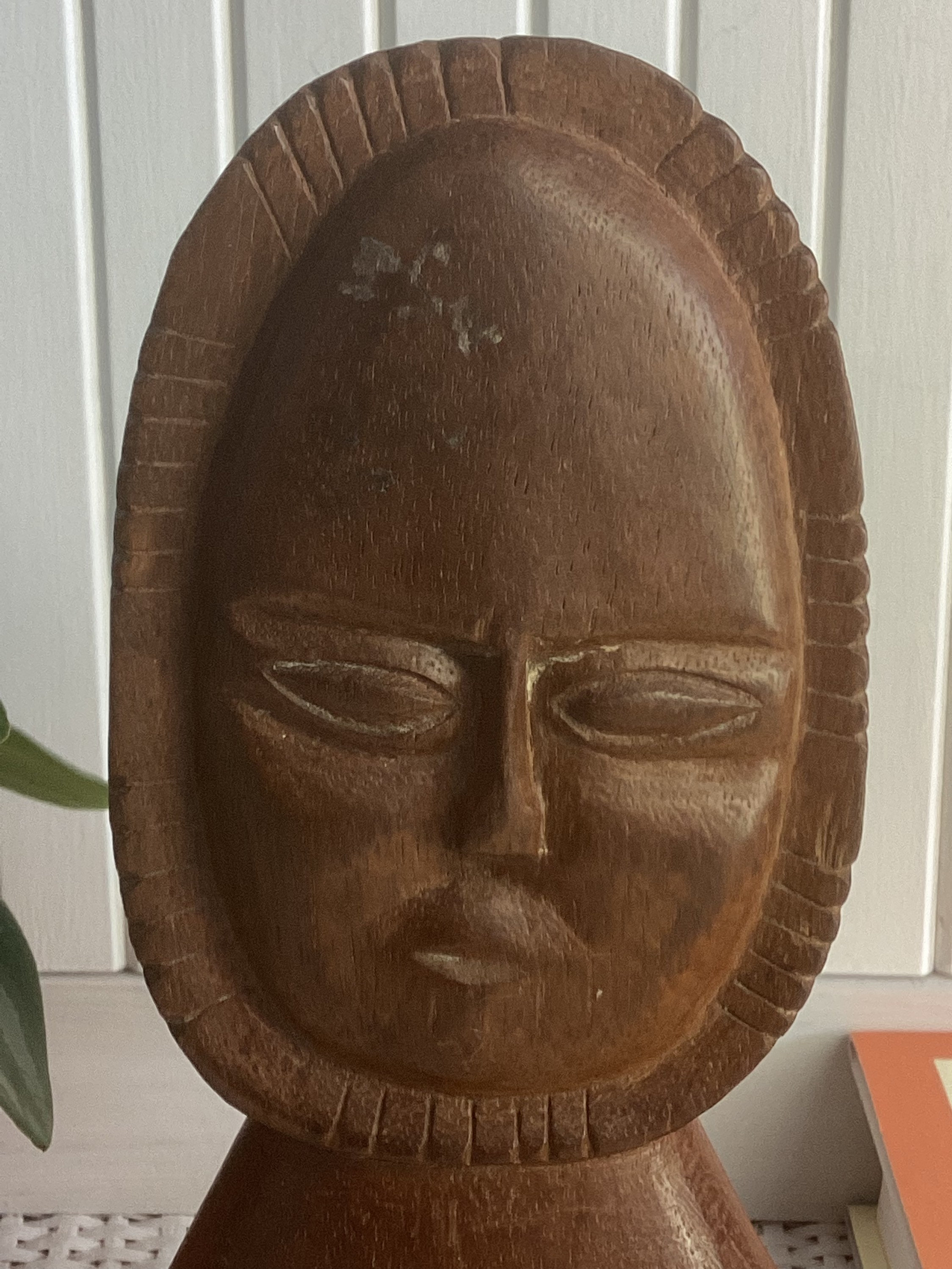 Hand Carved Wood Face Sculpture Figure Figurine Etsy Australia
