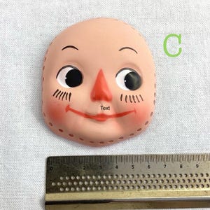 Vintage Doll Face: Cloth, Plastic, Rubber - Craft Supply C. Scarecrow
