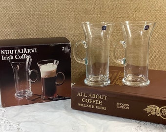 Vintage Arabia Finland Irish Coffee Glasses - Heikki Orvola Design - Set of 2