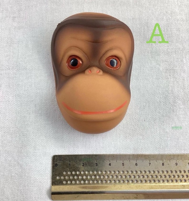 Vintage Doll Face: Cloth, Plastic, Rubber - Craft Supply A. Monkey