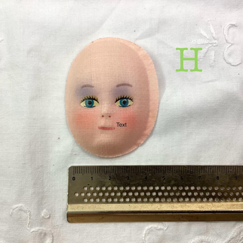 Vintage Doll Face: Cloth, Plastic, Rubber - Craft Supply H. Pretty Medium