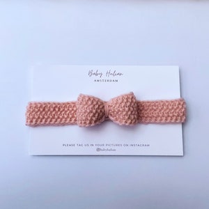 Knitting Pattern for Baby Headband, Beginner Knitting Pattern, Baby Bow Headband, PDF Pattern, Easy Knit Pattern, Baby Bow Knitting Pattern image 4