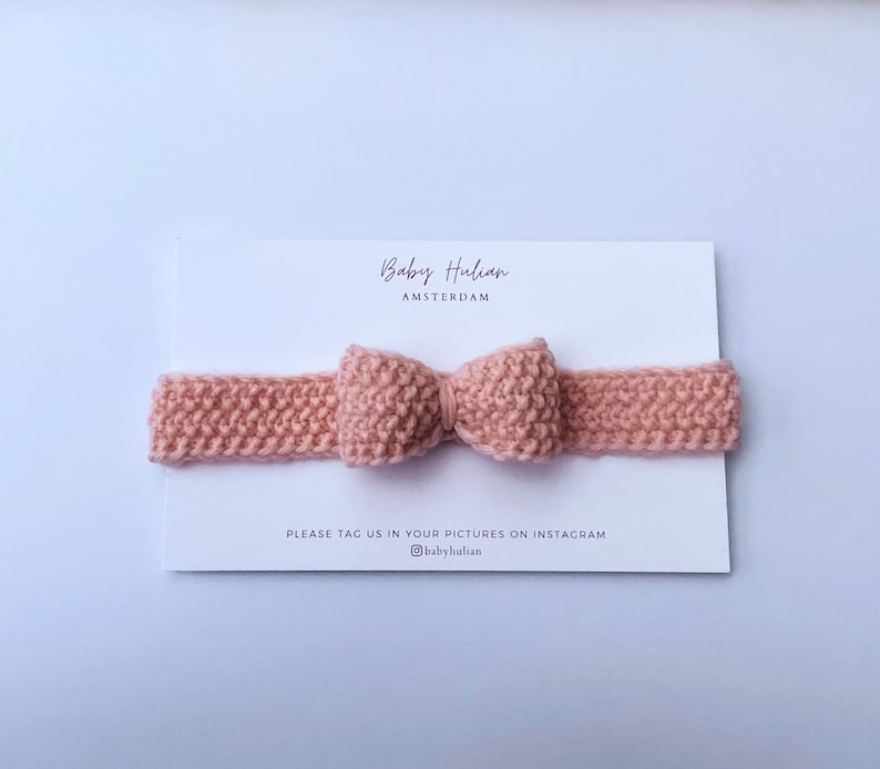Knitting Pattern for Baby Headband, Beginner Knitting Pattern, Baby Bow Headband, PDF Pattern, Easy Knit Pattern, Baby Bow Knitting Pattern image 4