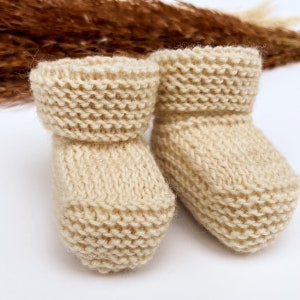 Knitting Pattern for Baby Booties, Beginner Knitting Pattern, Wool Baby Booties, PDF Pattern, Easy Knit Pattern image 6