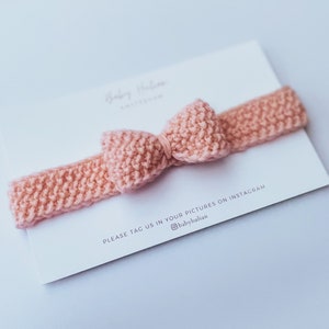 Knitting Pattern for Baby Headband, Beginner Knitting Pattern, Baby Bow Headband, PDF Pattern, Easy Knit Pattern, Baby Bow Knitting Pattern image 3